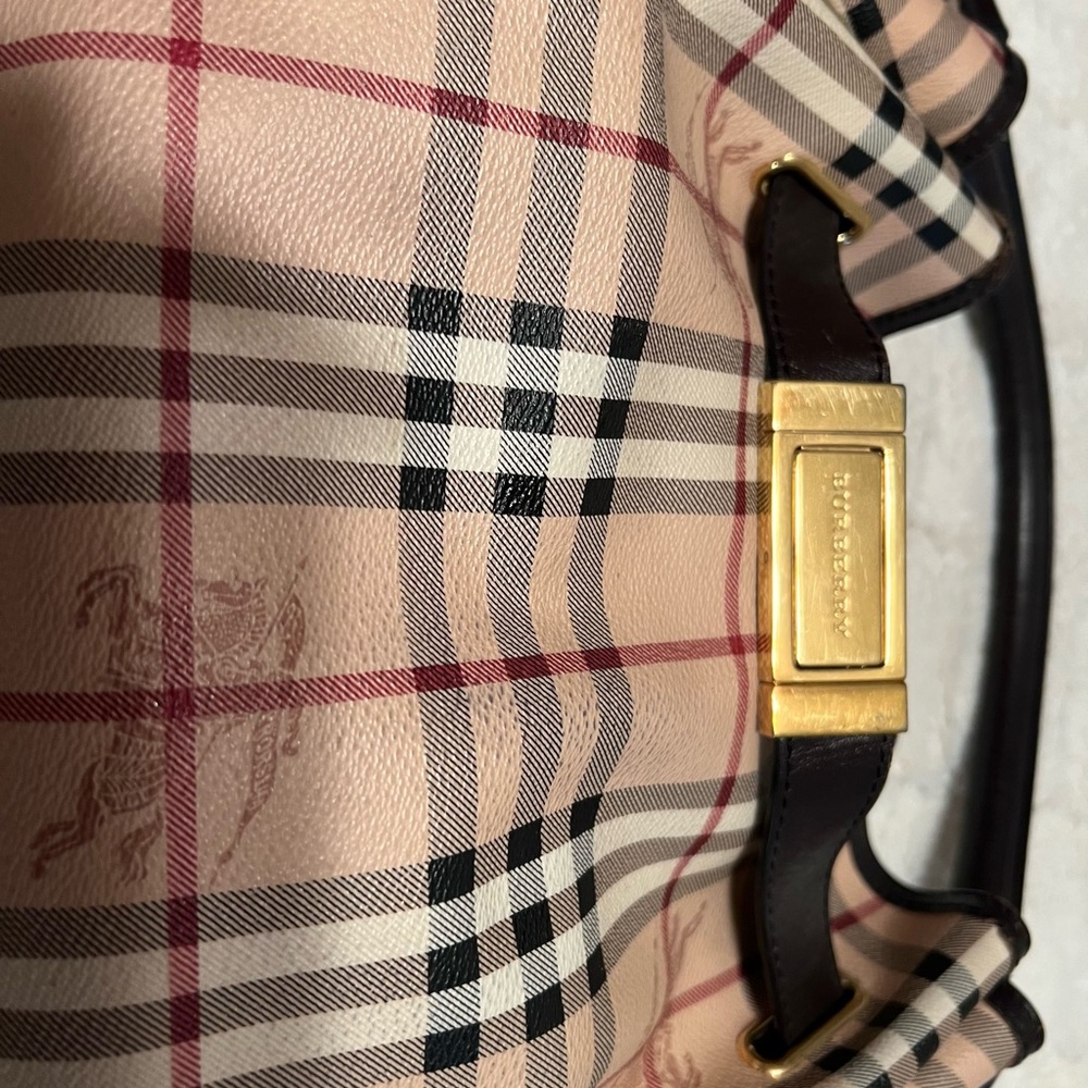 Burberry Haymarket check belted hobo - Picture 3 of 12